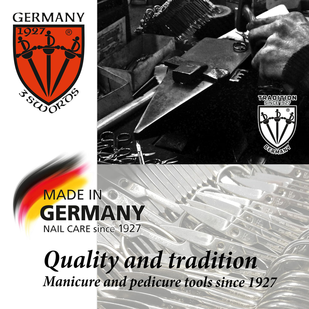 Utilisation pédicure précise avec les ciseaux 3 Swords Germany.
