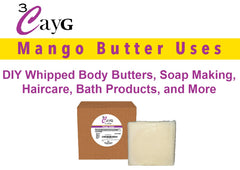 3CayG manteca mango uso jabon, suavizante natural para la piel