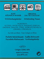 Pañuelos perfumados cítricos 4711 Original, aroma mini para temporada diaria.