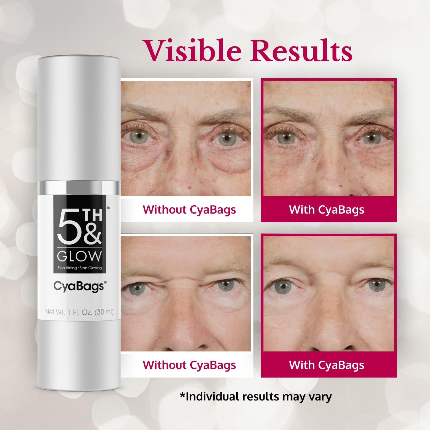 5th & Glow CyaBags: hialurónico y vitamina C para el contorno de ojos