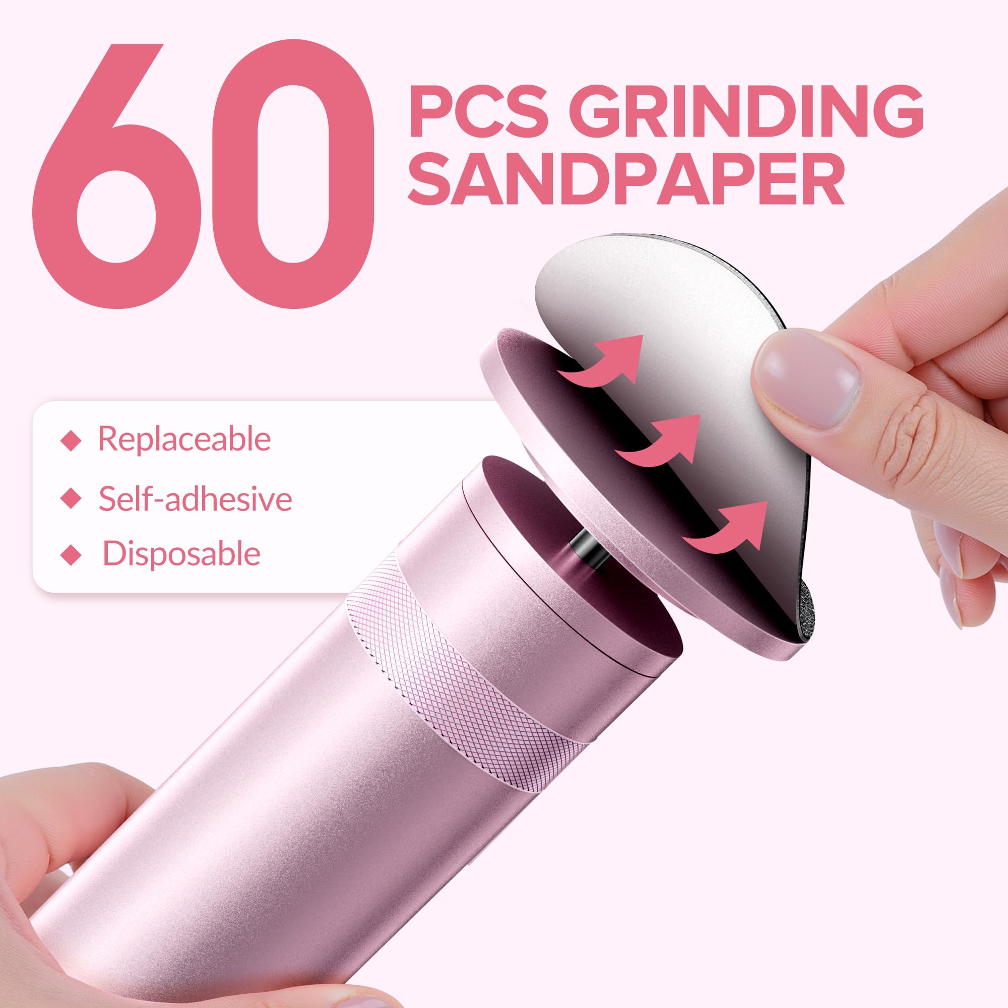 Velocidad regulable entre 550 y 650 RPM para control preciso durante la pedicura.
