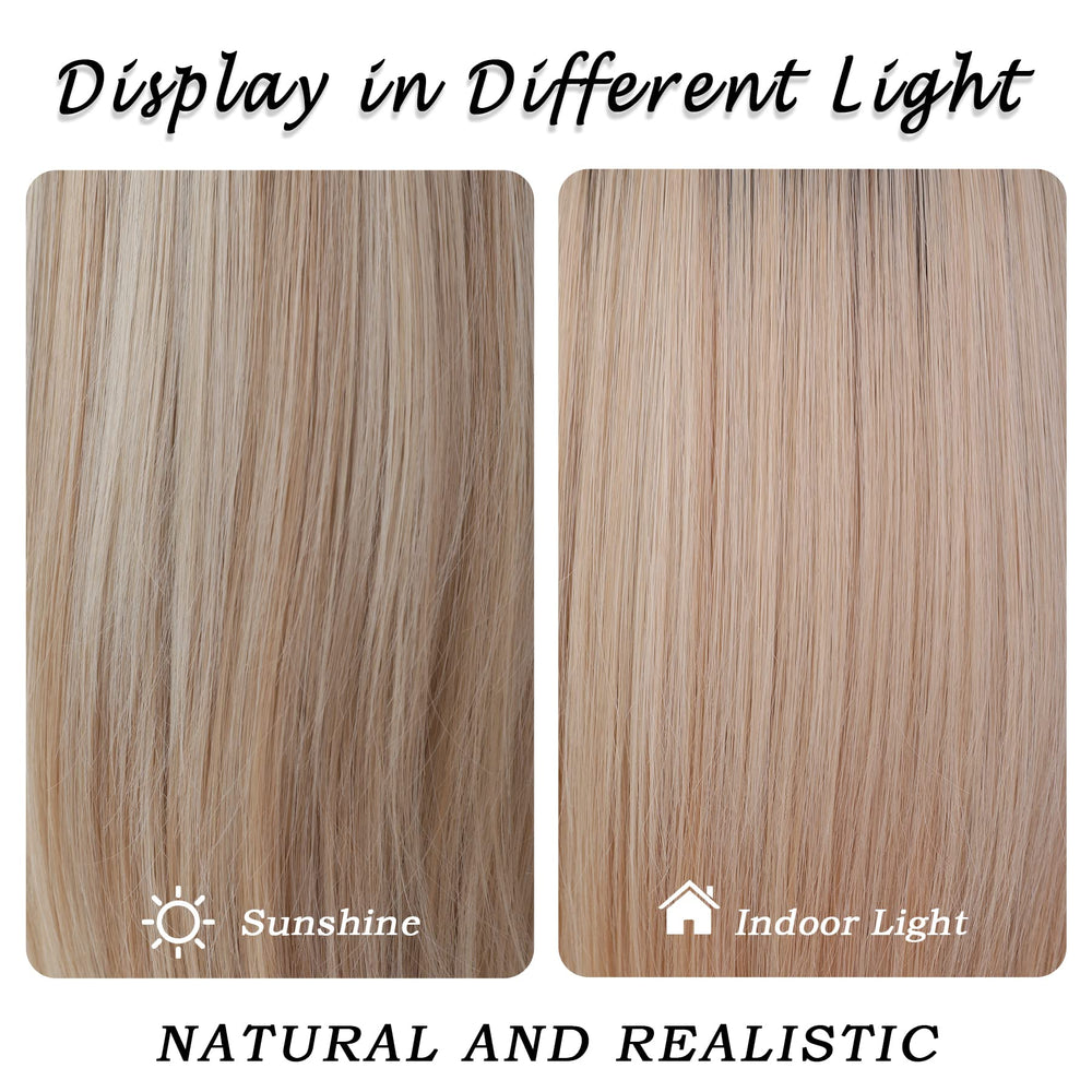 Peluca 7JHH WIGS, capas naturales que aportan forma y movimiento.
