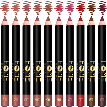 7V HOME BEAUTY lapiz-labio-mate-set-10-colores para looks diarios.
