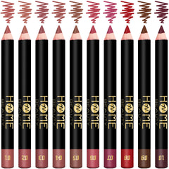 7V HOME BEAUTY lapiz-labio-mate-set-10-colores para looks diarios.