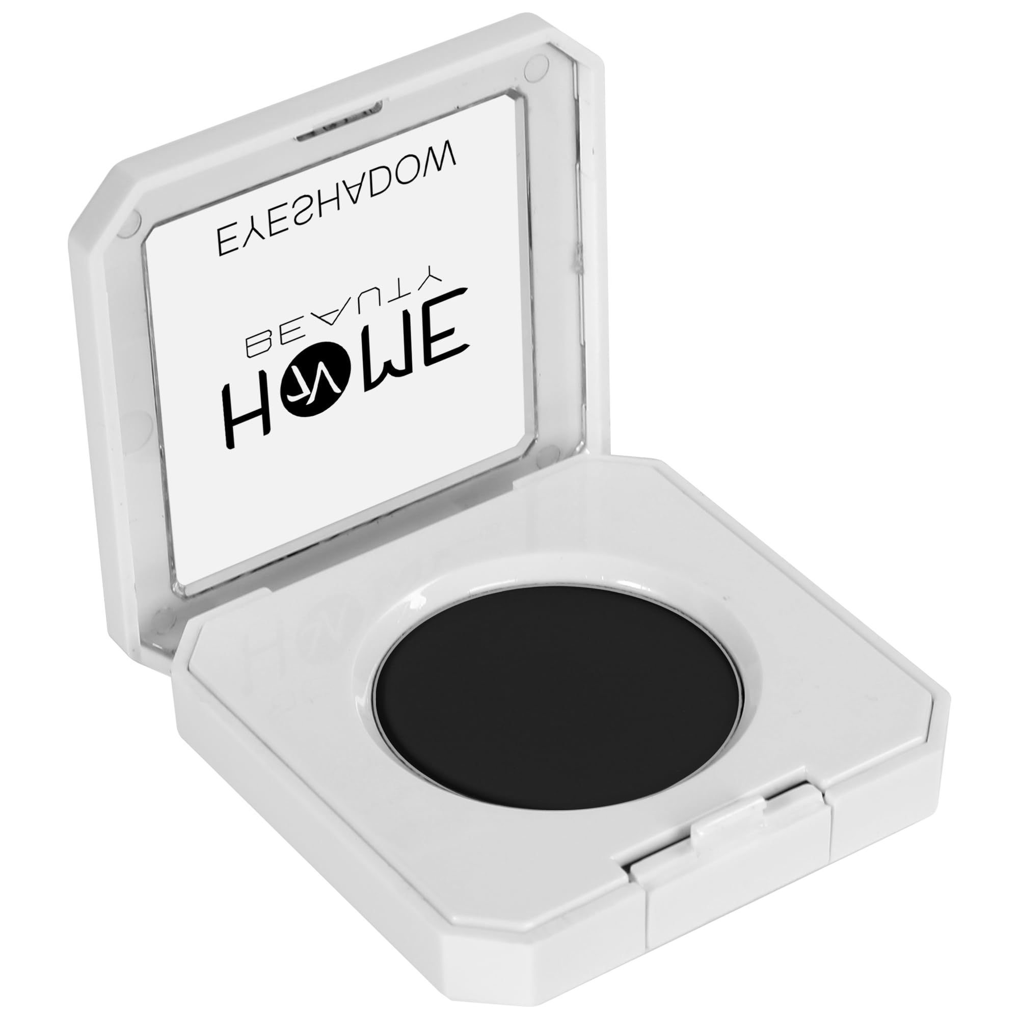 Sombra de ojos 7V HOME BEAUTY mate negra, portátil y lista para llevar en el bolso.