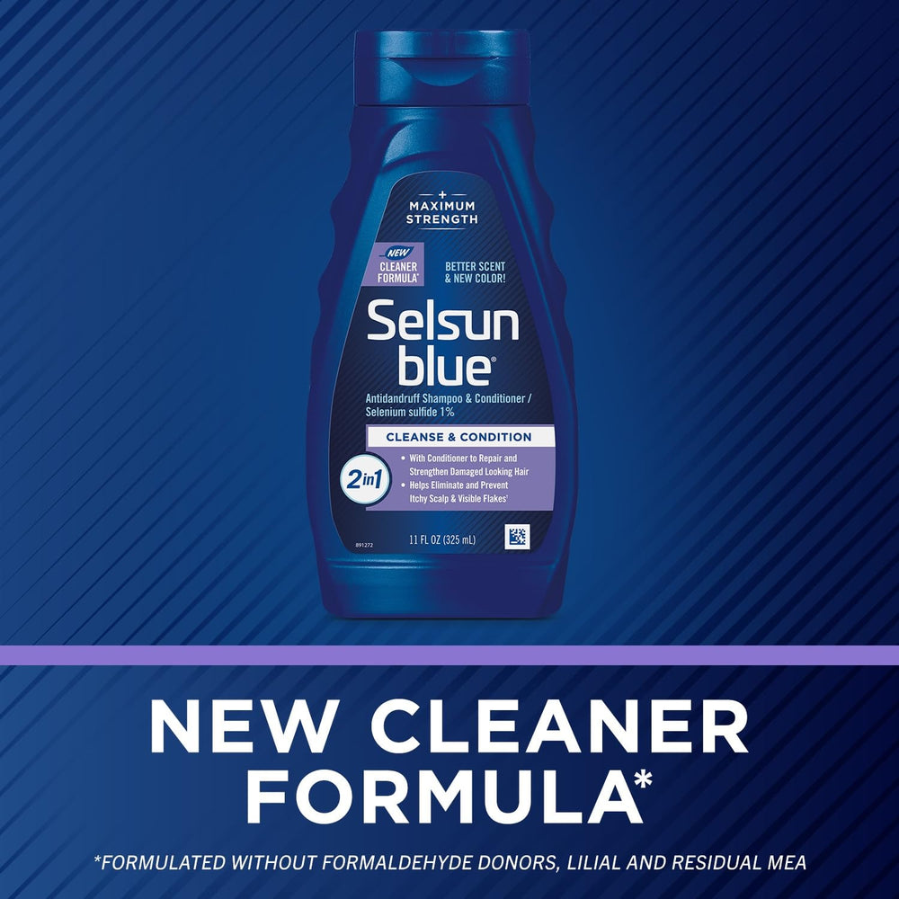 Selsun Blue, aplicación en la mano para una distribución fácil.