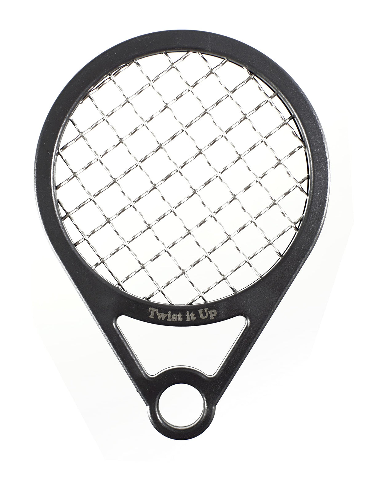 Twist It Up Bond Black peine con diseño raqueta tenis para rizos definidos