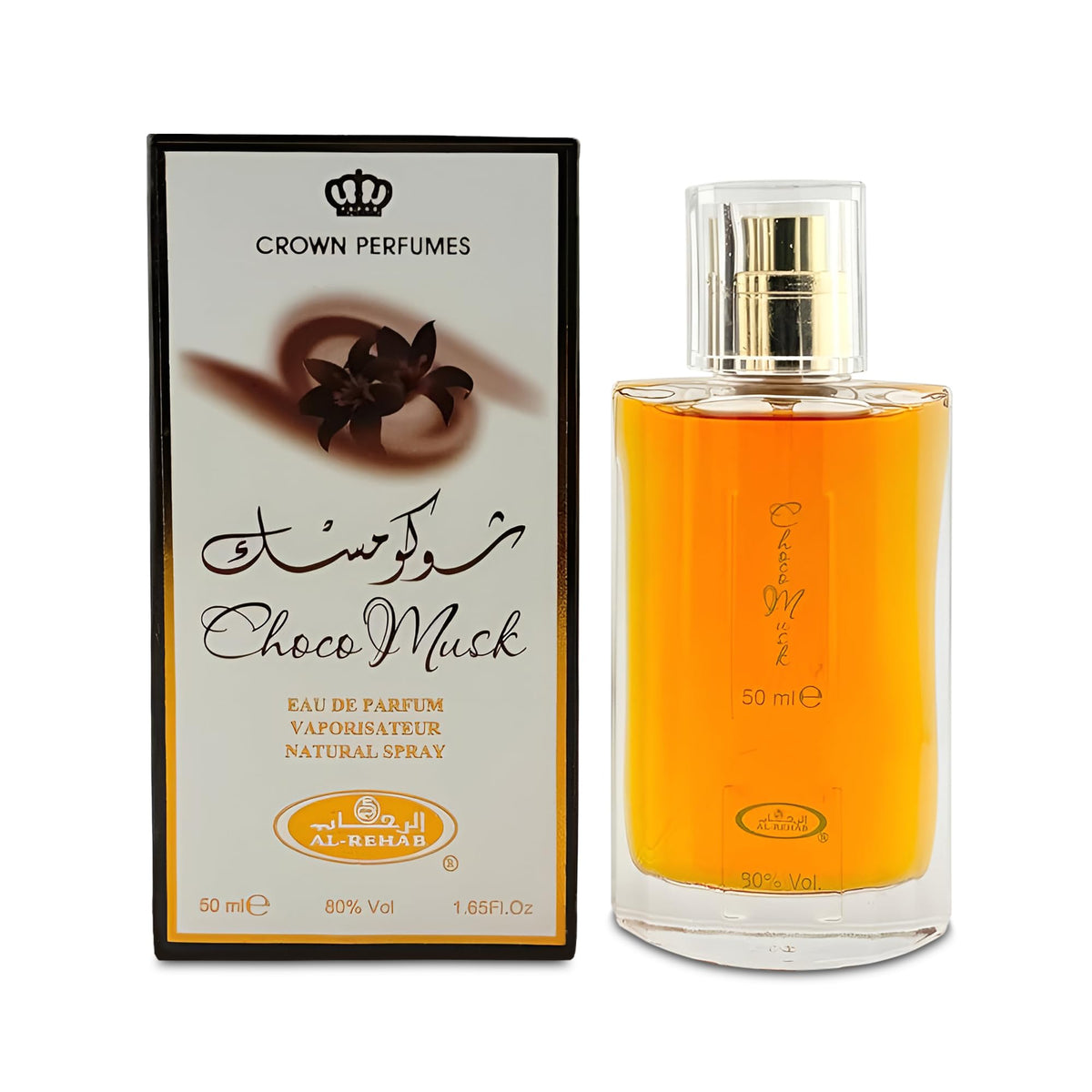 A CENTER Choco Musk, botella elegante para uso diario.
