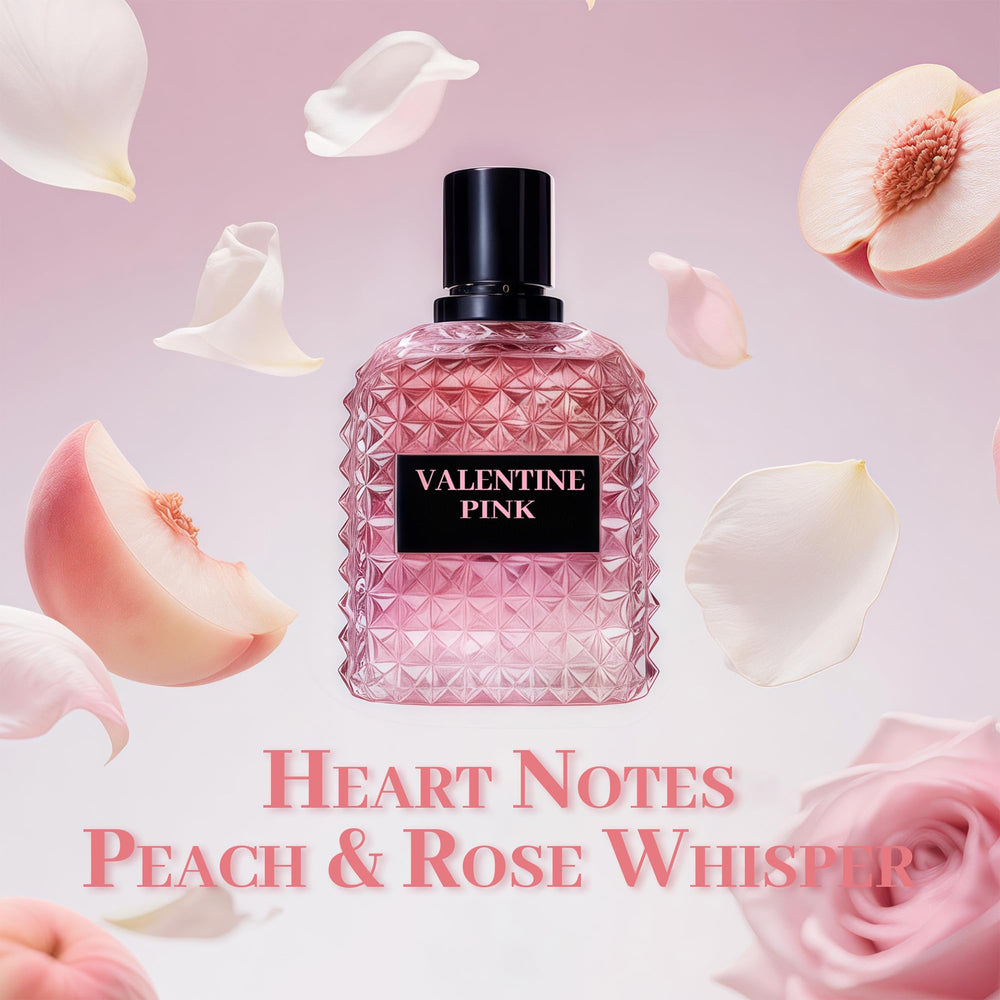 A CENTER Valentine Pink, notas-salida-frutales evocando frescura.