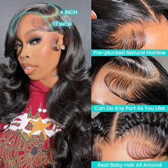 A FUTURE TONGMEI lace frontal transparente, cabello humano, pre-plucked, acabado natural.