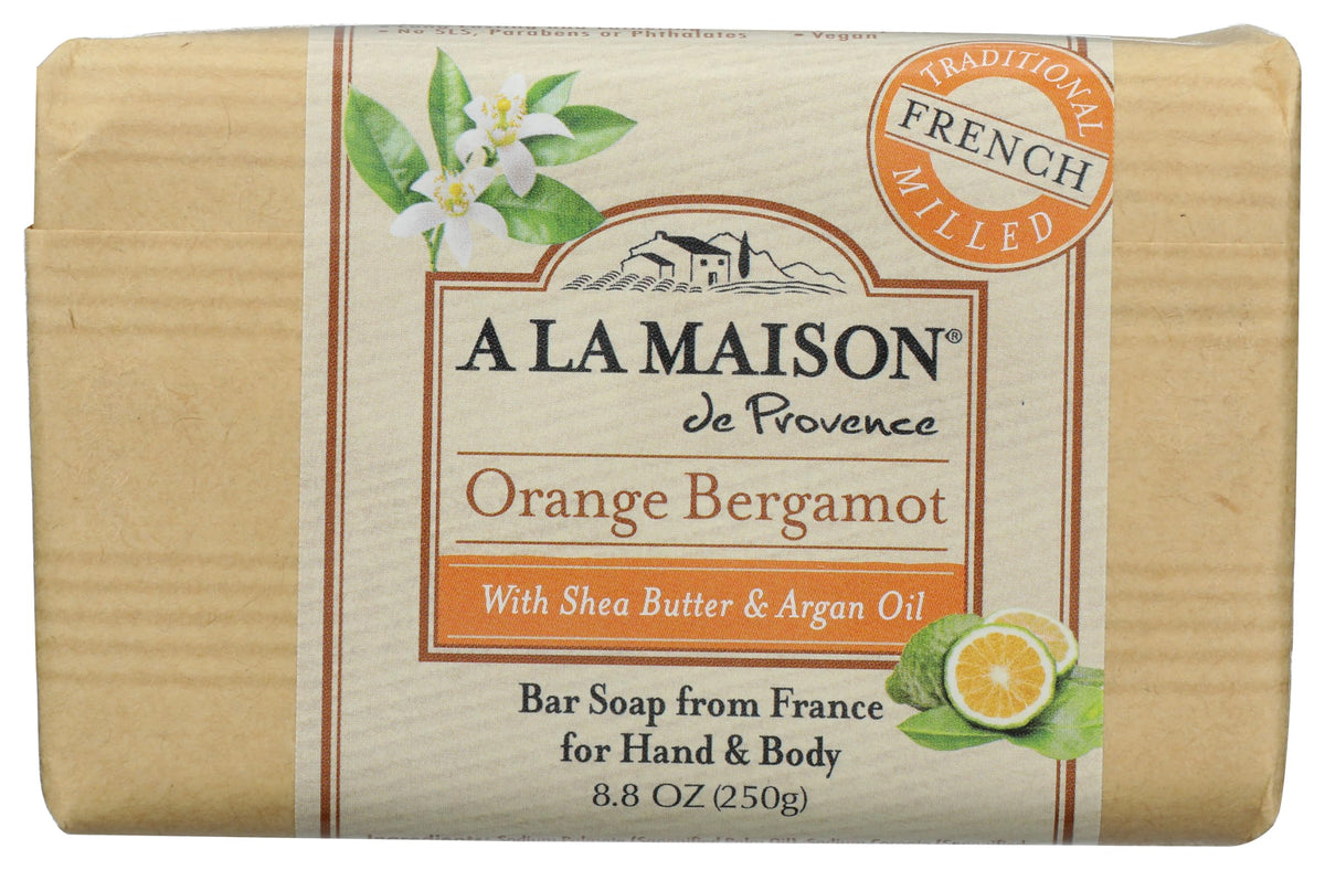 Jabón en barra A LA MAISON Bergamota Naranja, limpieza suave para manos