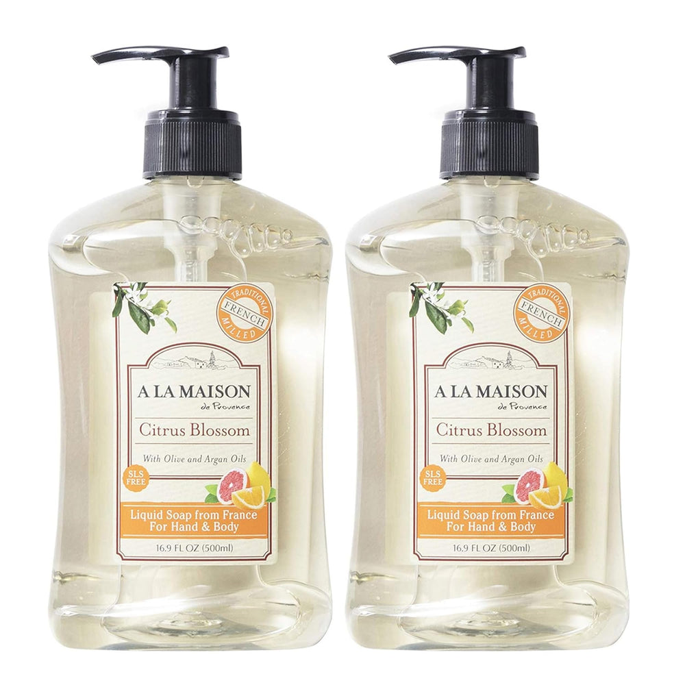 A LA MAISON jabon liquido manos Citrus Blossom, botella con aroma cítrico para limpieza suave.