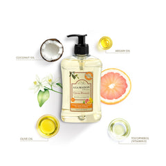 A LA MAISON jabon liquido manos Citrus Blossom, espuma cremosa para piel suave.