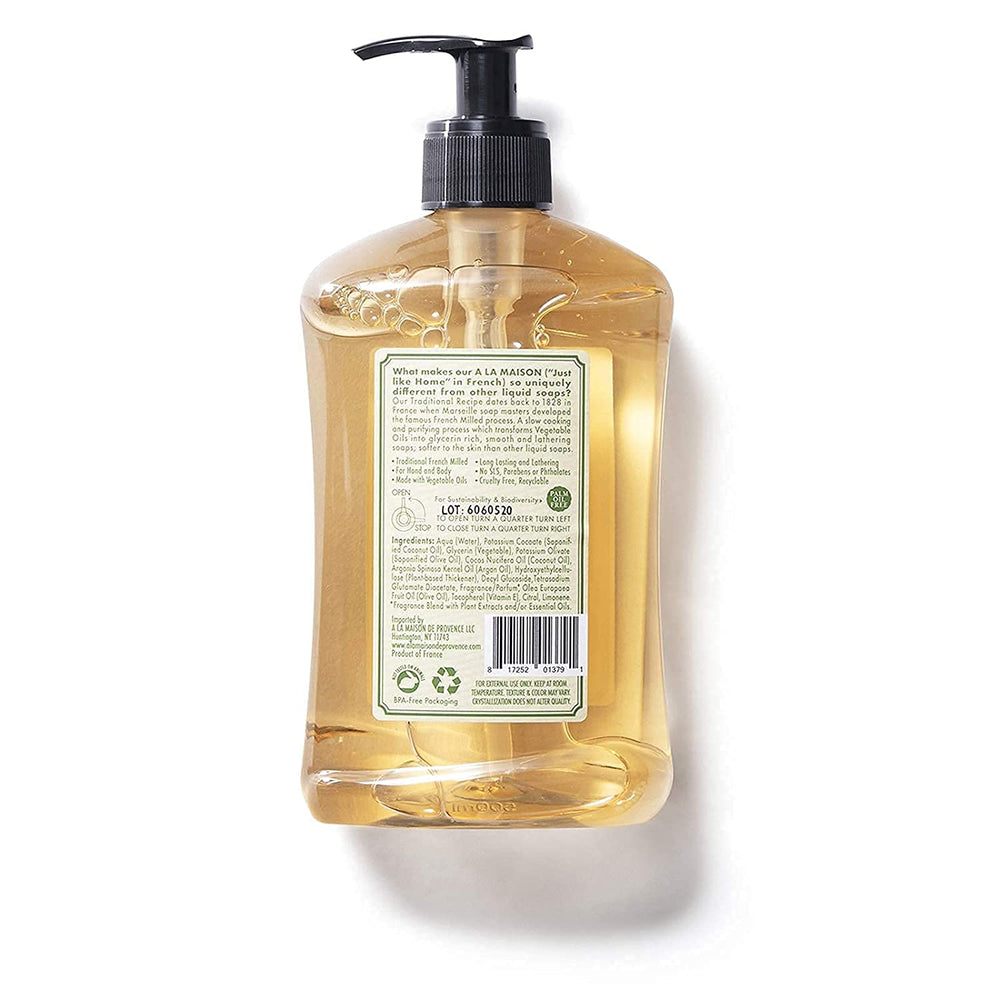 Jabón con Provence Limón, fragancia cítrica para lavados diarios.