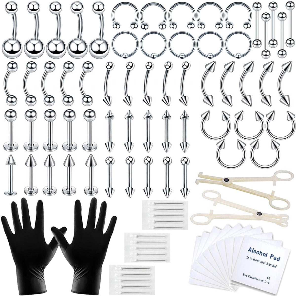 A-minusone set 84 piezas para perforaciones, kit completo para múltiples usos.