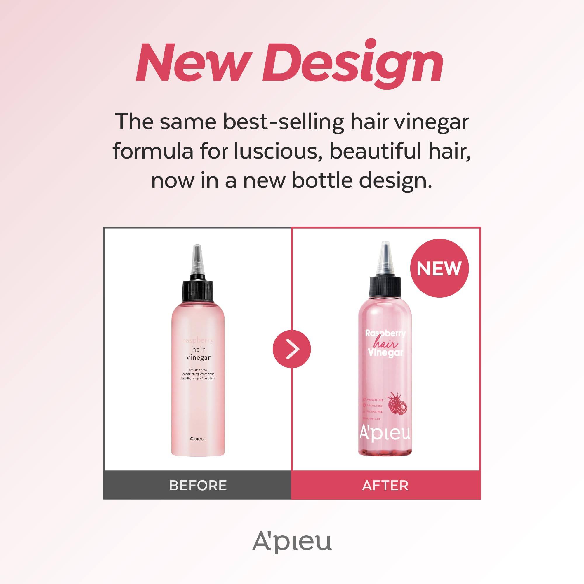 Cruelty-free refill packaging communicates ethical beauty from A'PIEU.