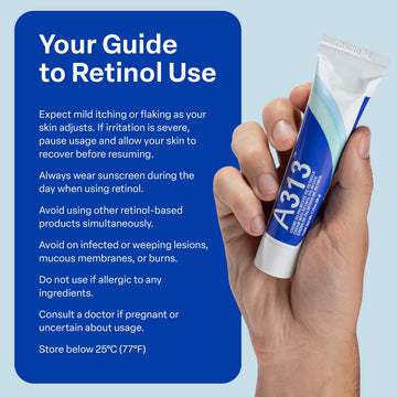A313 rutina nocturna con crema retinol para piel suave