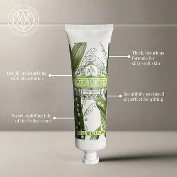 AAA crema corporal con textura emoliente y rápida absorción.