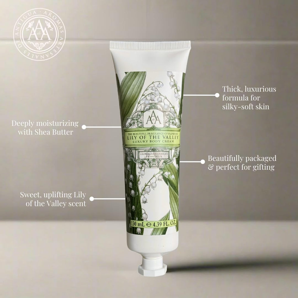 AAA crema corporal con textura emoliente y rápida absorción.