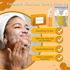 Aacnre discos faciales cúrcuma, exfoliación suave para piel sensible.