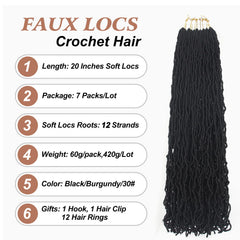 Aayubb locs crochet pre-bucleadas facilitan la instalación.