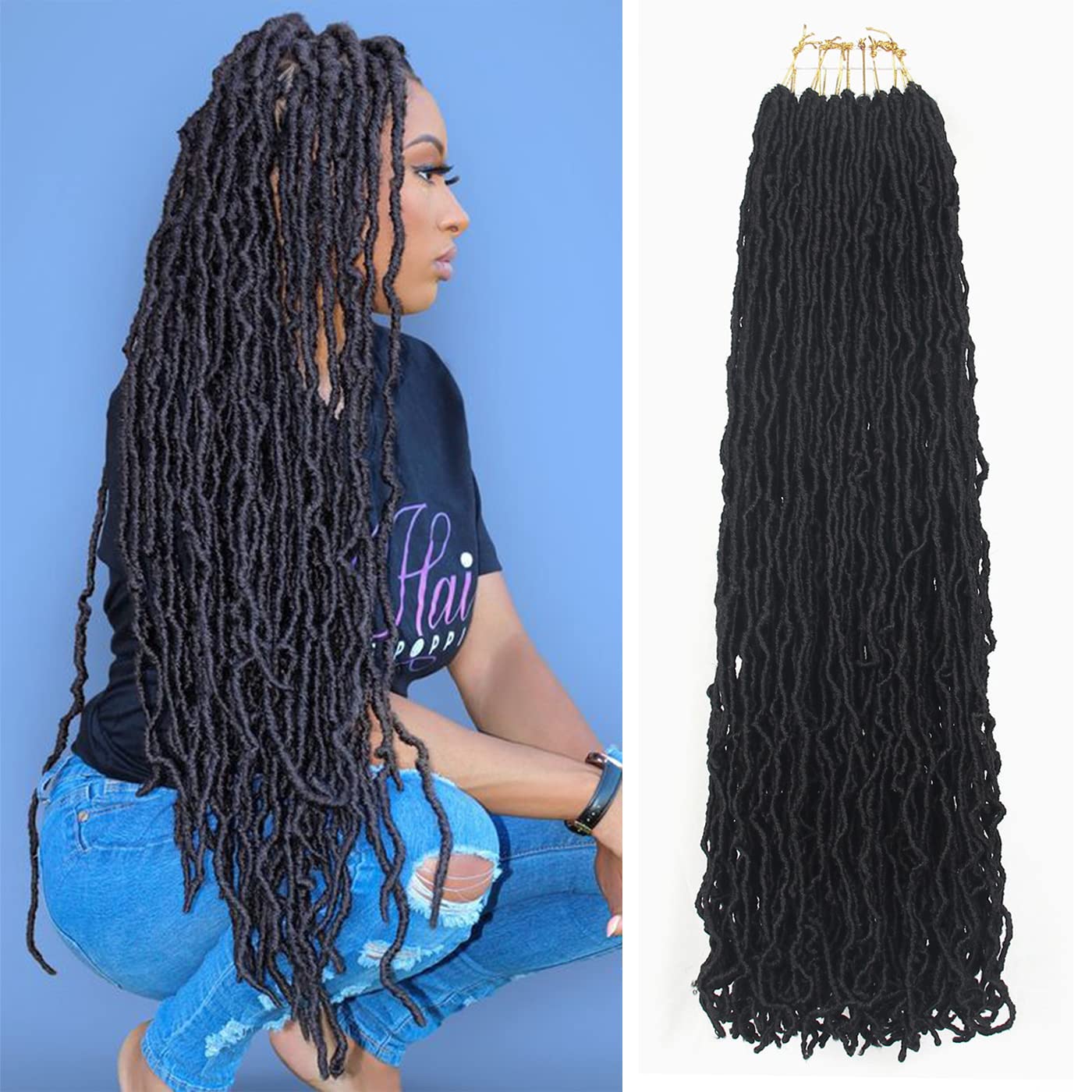 Aayubb Soft Locs 26 pulgadas: longitud para peinados completos y versátiles.