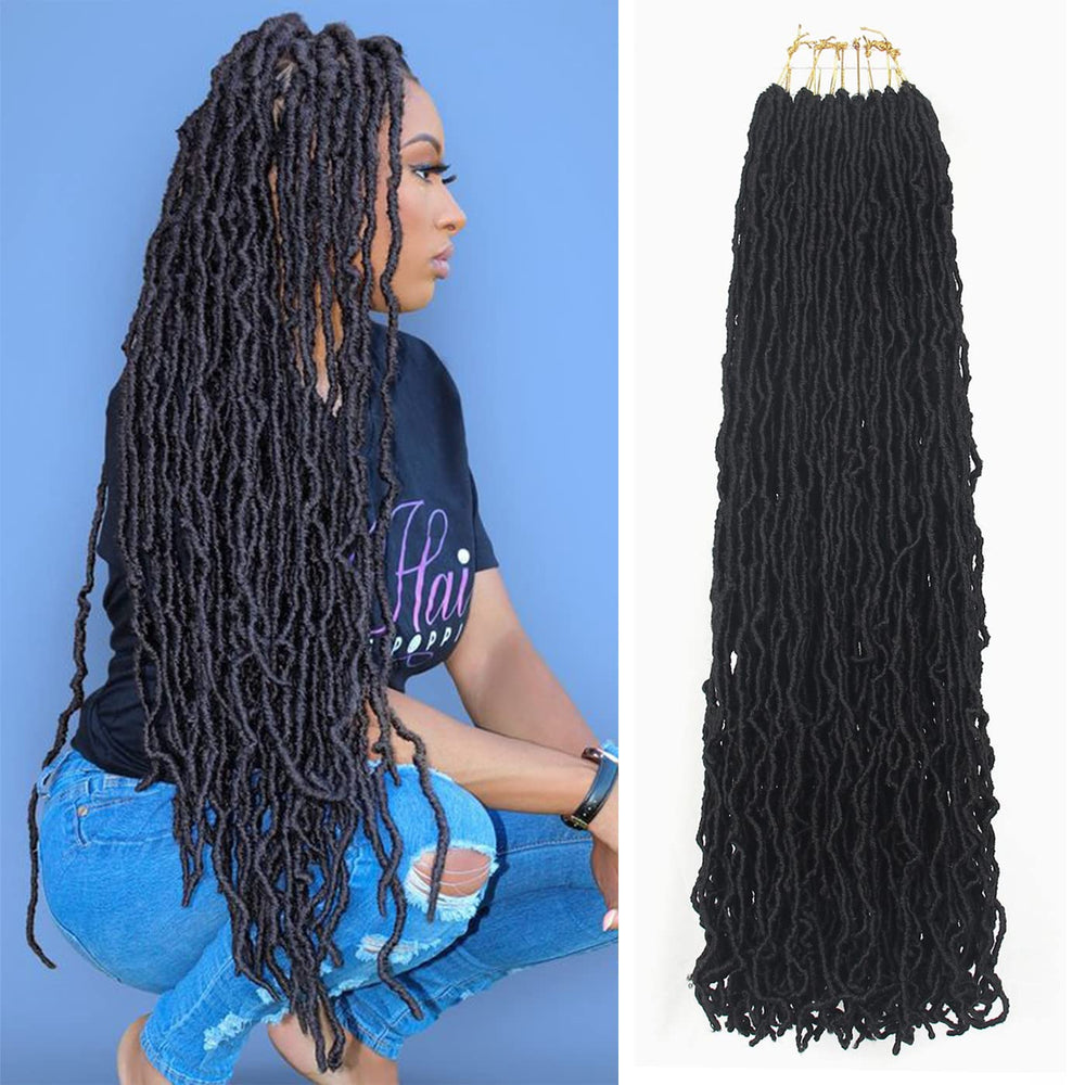 Aayubb Soft Locs 26 pulgadas: longitud para peinados completos y versátiles.