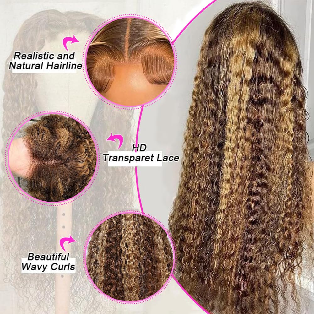 Peluca abbildung encaje frontal 13x6, base cómoda para varios peinados.