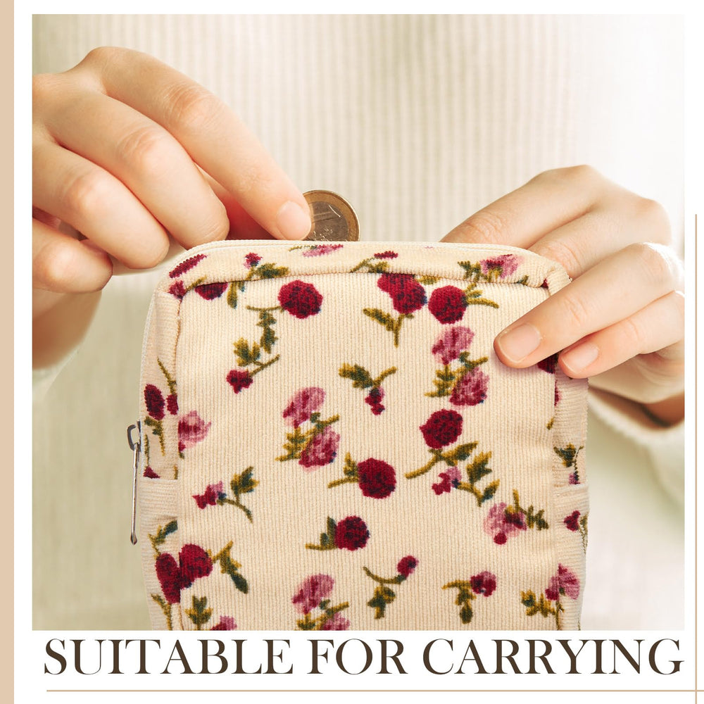 Organizador de bolso Abbylike en rosa, 4 piezas para cosméticos y otros objetos.