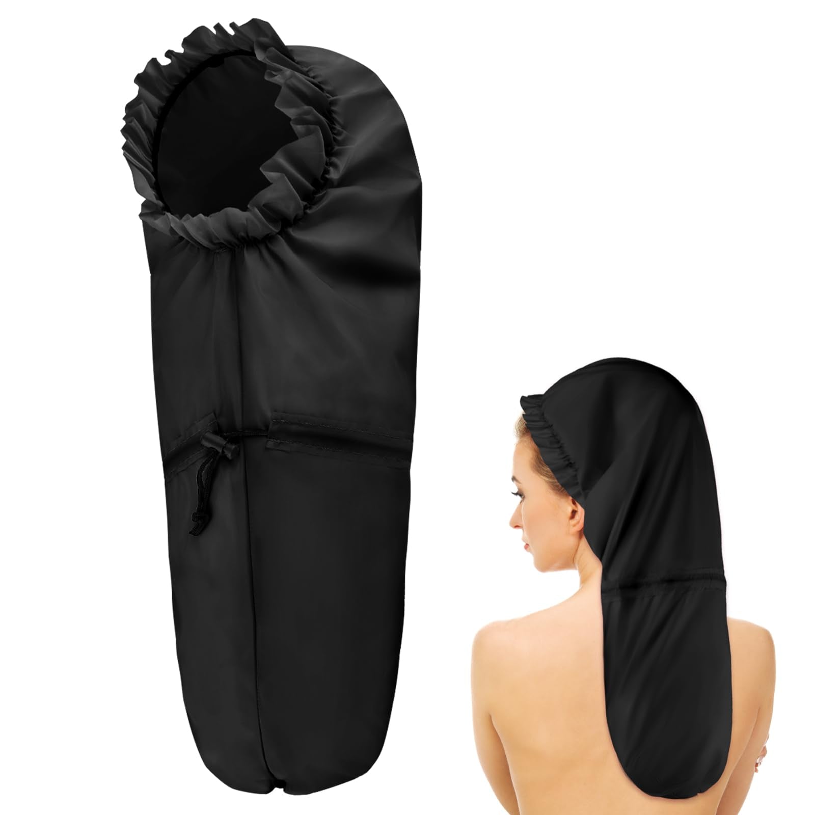 Abeillo capucha extra grande para trenzas, mantiene el cabello seco durante el baño