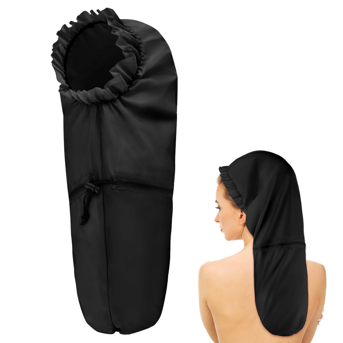 Abeillo capucha extra grande para trenzas, mantiene el cabello seco durante el baño