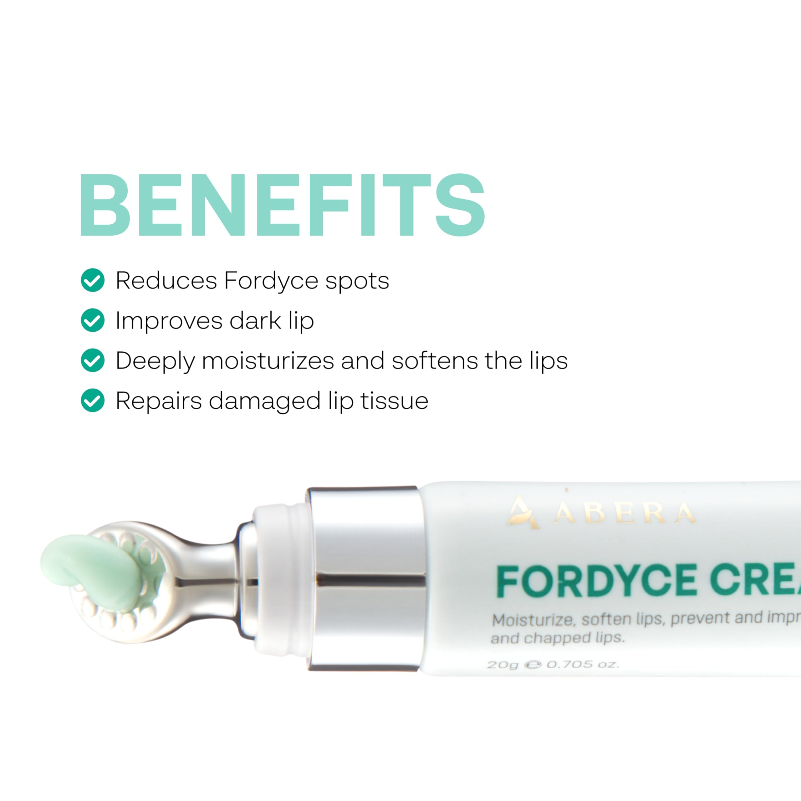 Crema Abera Fordyce, textura de absorción rápida para uso diario