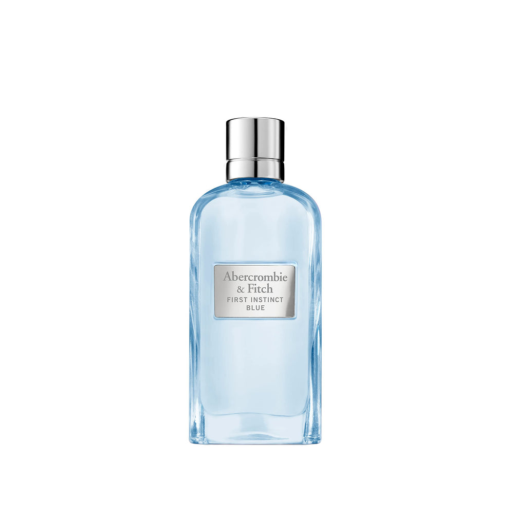 Abercrombie & Fitch First Instinct Blue: botella elegante, ideal para uso diario y refrescar el entorno
