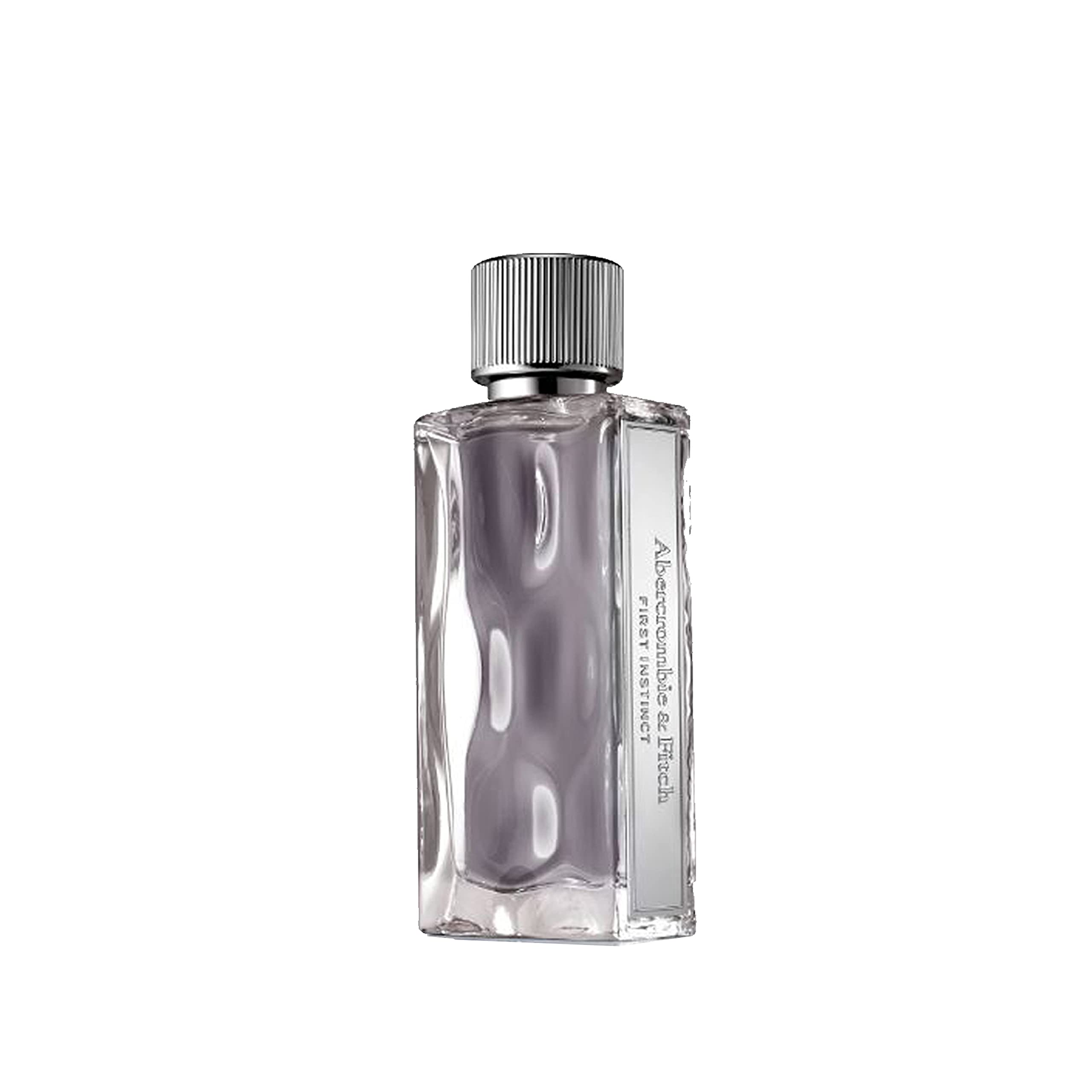 Abercrombie & Fitch First Instinct, botella frontal, aroma fresco para uso diario.