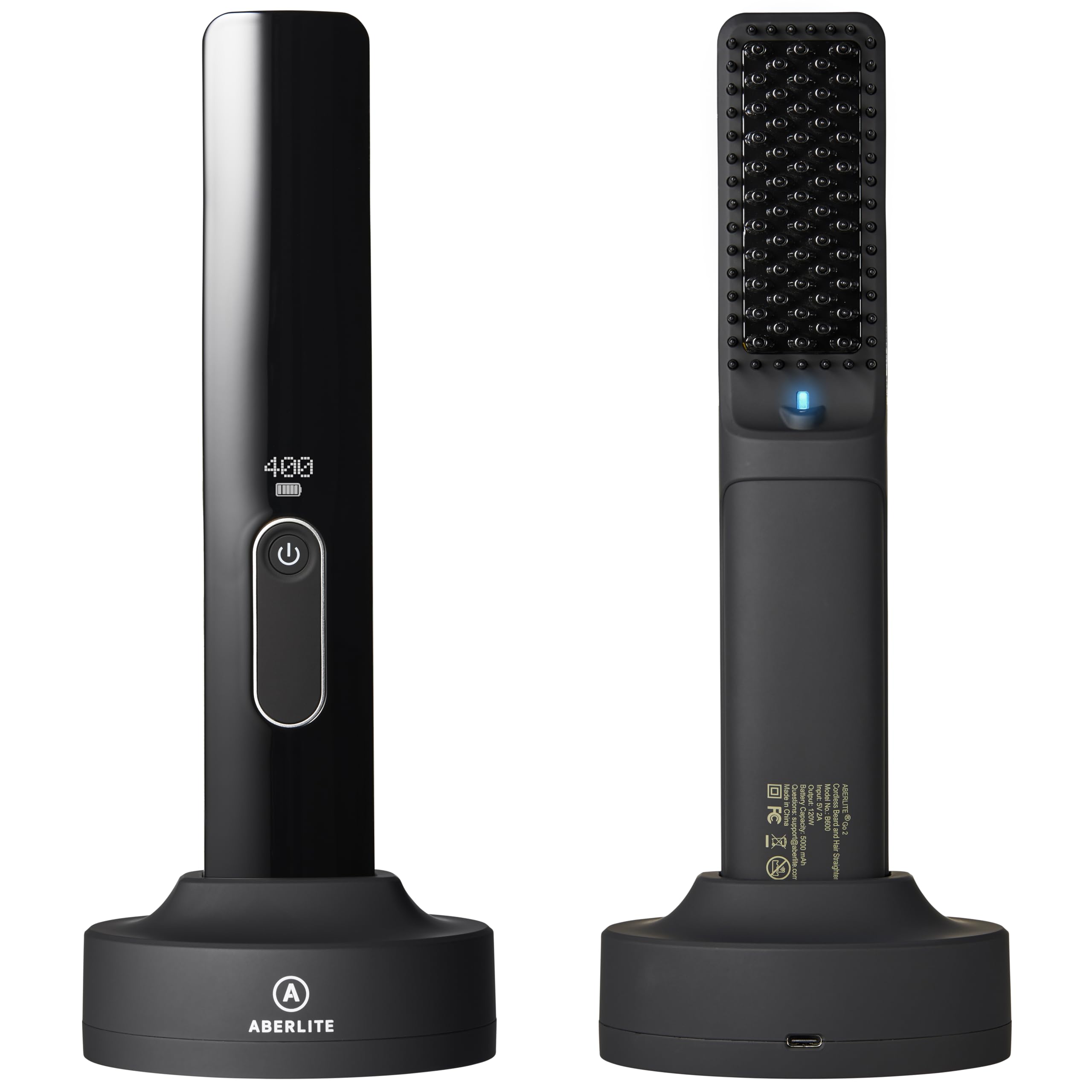 Aberlite Go 2 con peine anti-escaldado para barba suave y controlada.