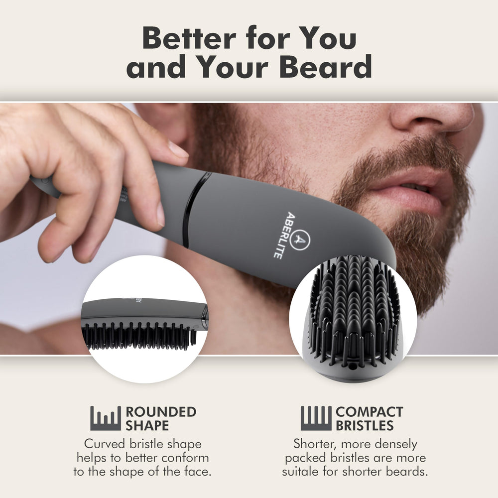 Aberlite Pocket: barba corta bien alisada para un look limpio.