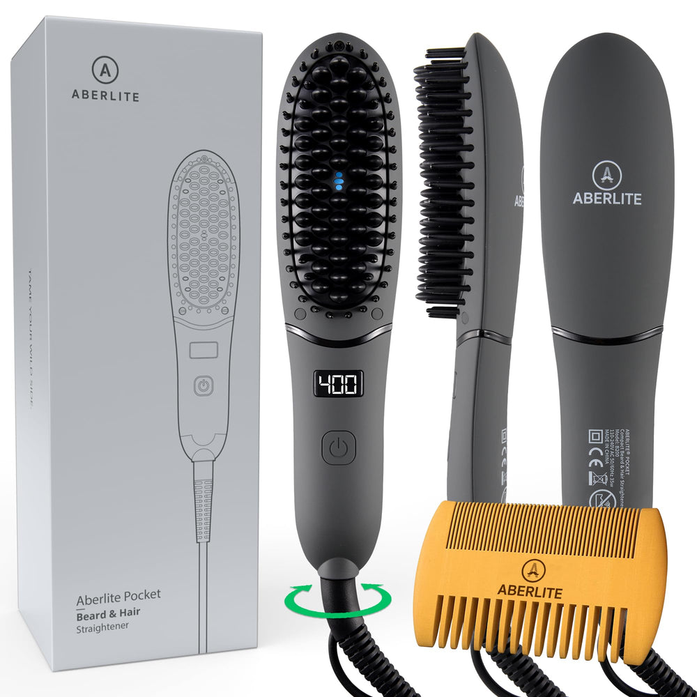 Aberlite Pocket: barba larga peinada rápidamente para un acabado pulido.