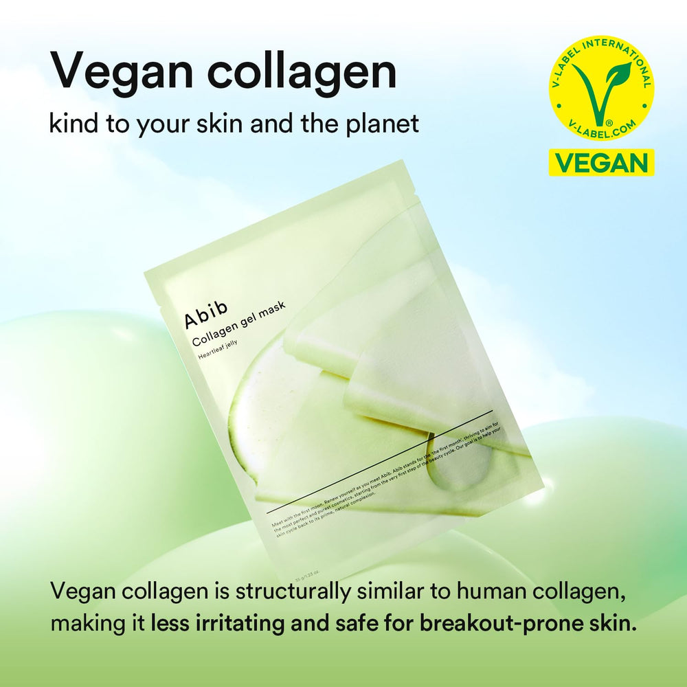 Abib Colágeno fermentado vegano, piel hidratada y elástica.