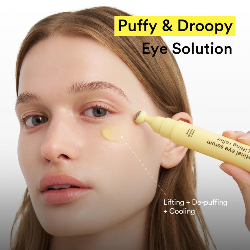 Abib cooling metal roller eye application provides a refreshing massage.