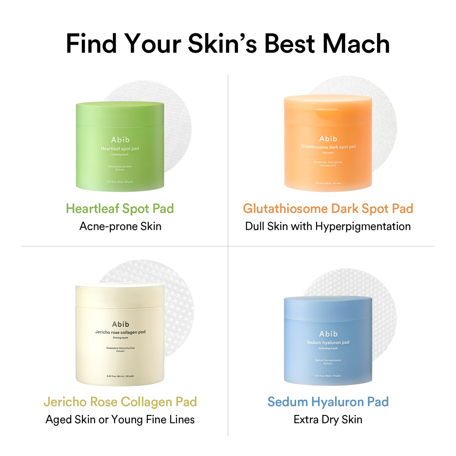 Abib Heartleaf Spot Pad cuidado para piel sensible sin alcohol ni fragancias.