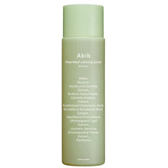 Abib Heartleaf Toner calma irritaciones leves de la piel.