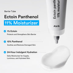 Ingredientes clave ectoin y panthenol para piel