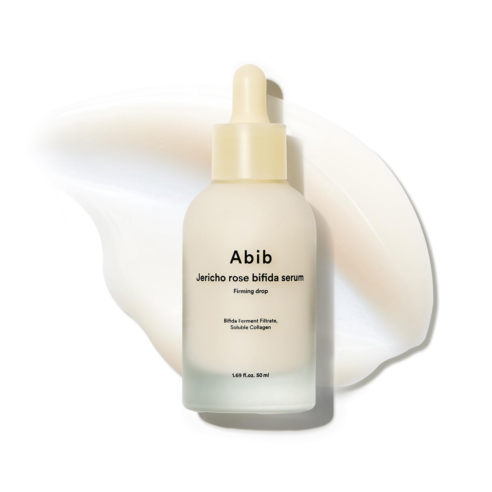 Sérum Abib Jericho Rose Bifida dans sa bouteille, hydratation durable pour peau sèche.