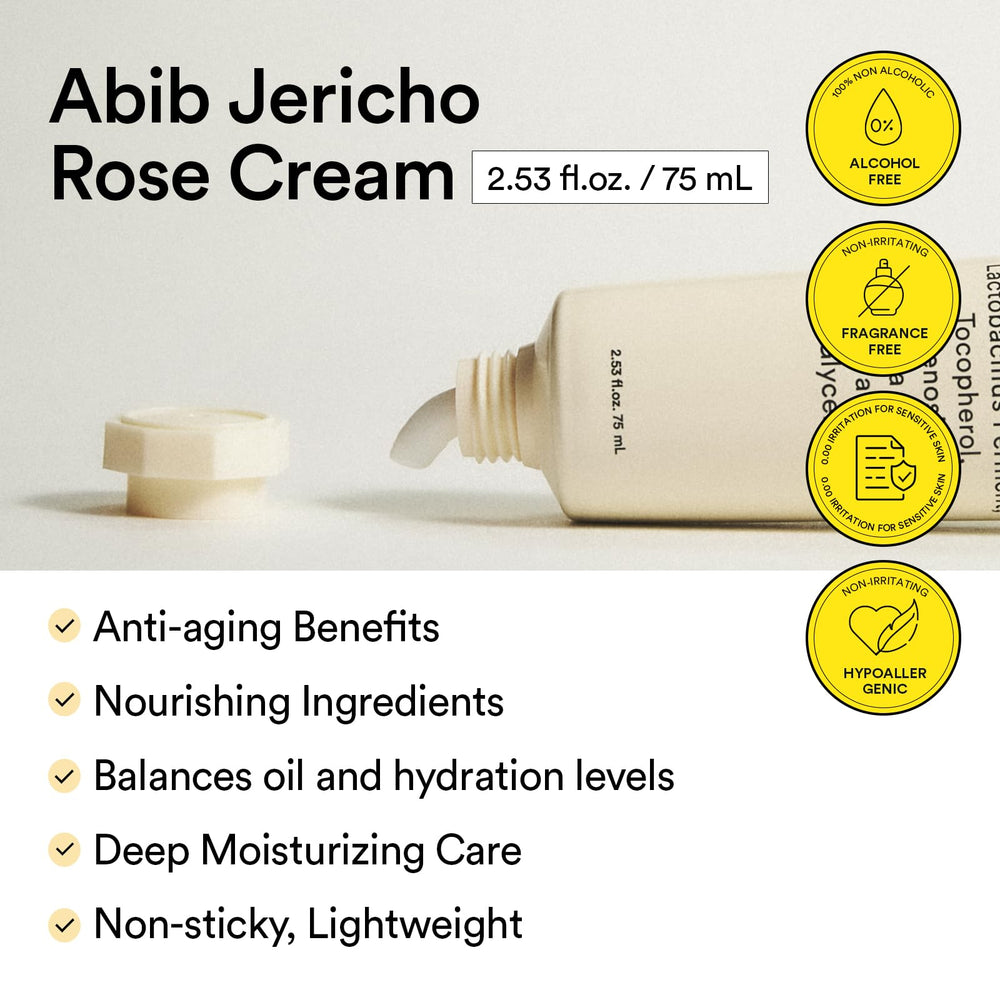 Abib Jericho Rose Crema aplicación rostro: hidratación sin sensación grasa