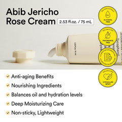 Abib Jericho Rose Crema aplicación rostro: hidratación sin sensación grasa