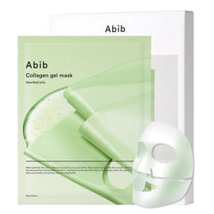 Abib Mascarilla gel-colágeno Heartleaf para hidratación intensa y calma de la piel.