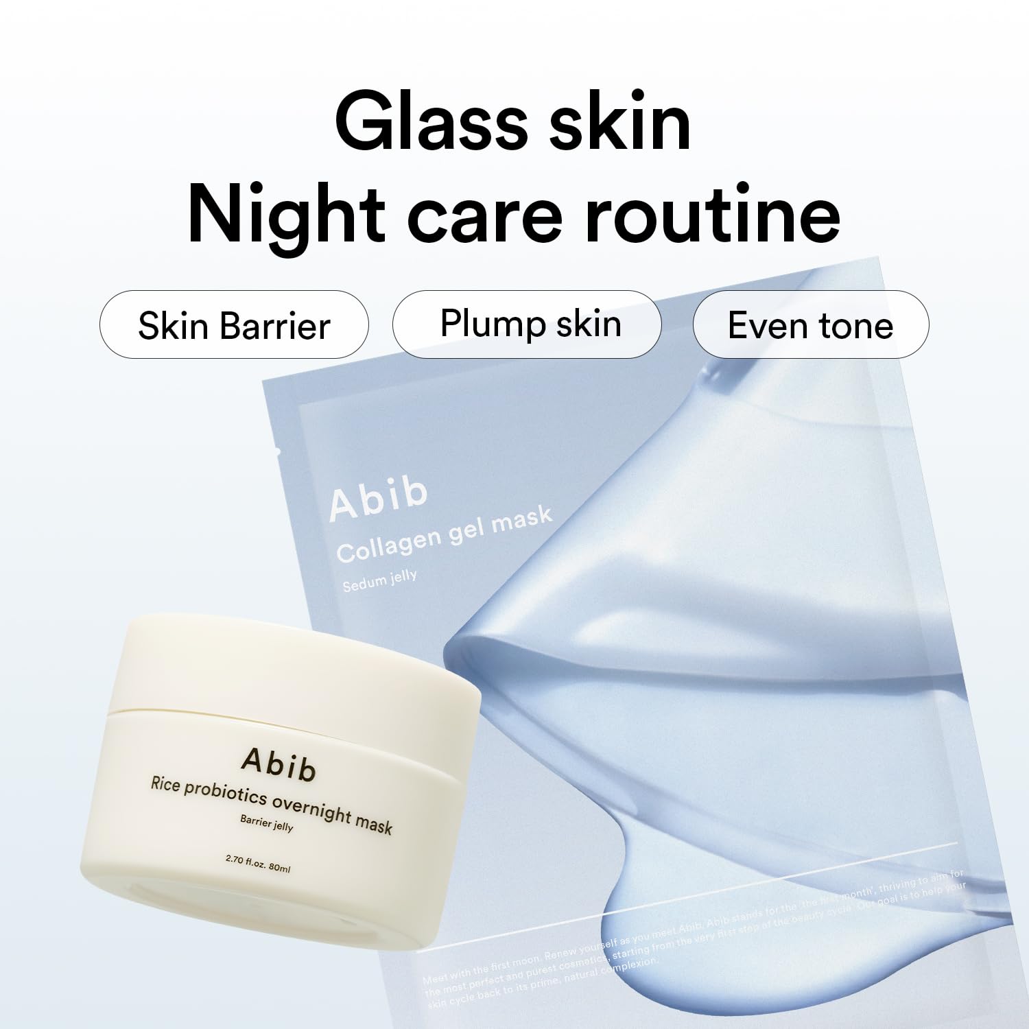 Mascarilla Abib Gel Sedum Jelly, textura suave que cuida la piel durante minutos.