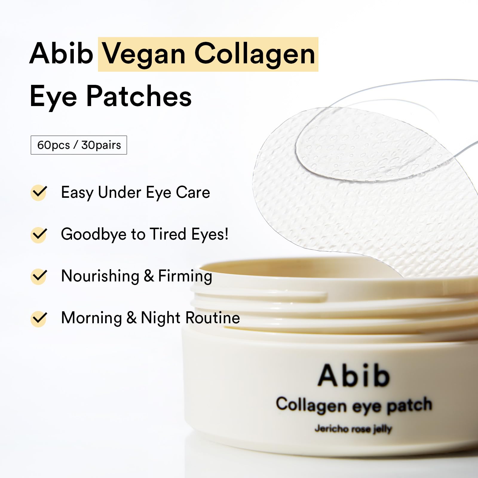 Parche ojeros Abib cafeína: reduce hinchazón y aporta despertar.