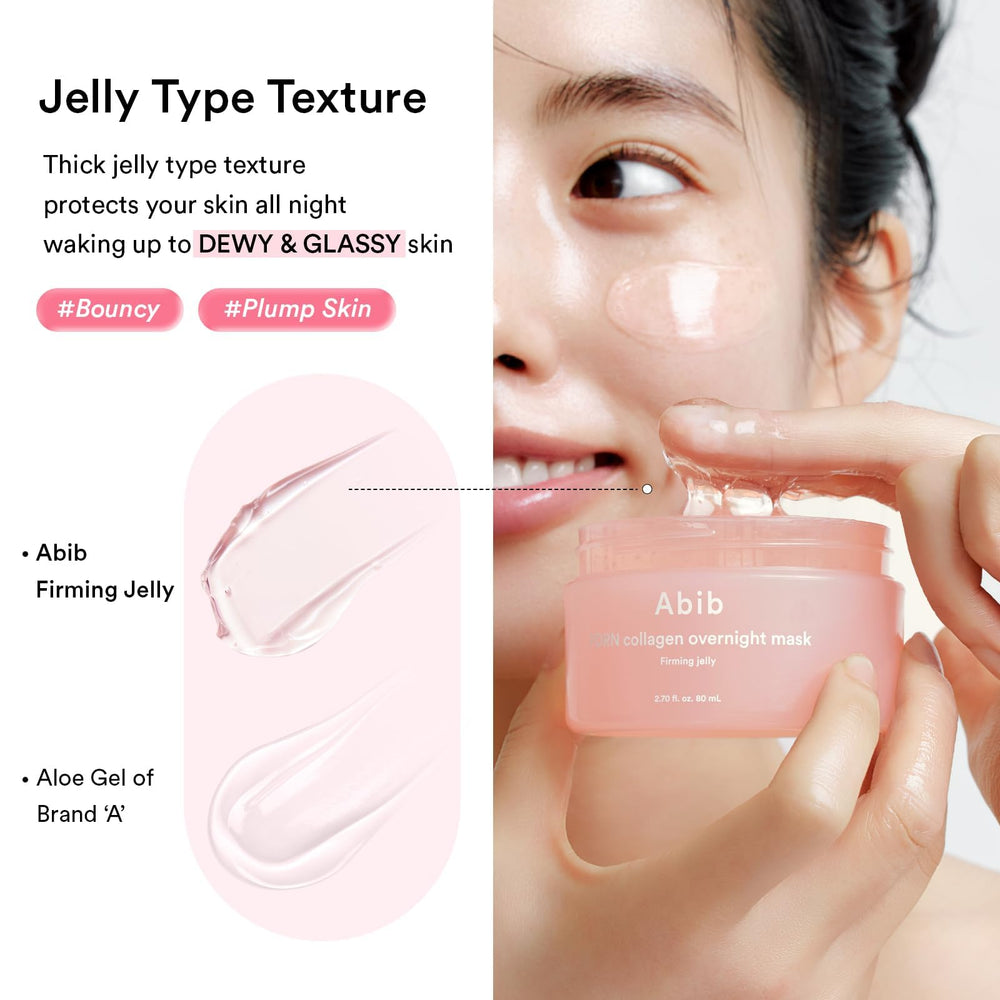 Post-use glow: skin looks dewy after applying Abib PDRN Collagen Overnight Mask.