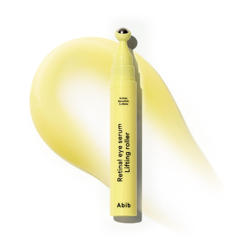 Abib retinal eye serum lifting roller targets the eye area for targeted anti-aging.